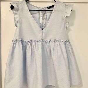 ZARA TRF COLLECTION Blue Tank Top Blouse/ Size M